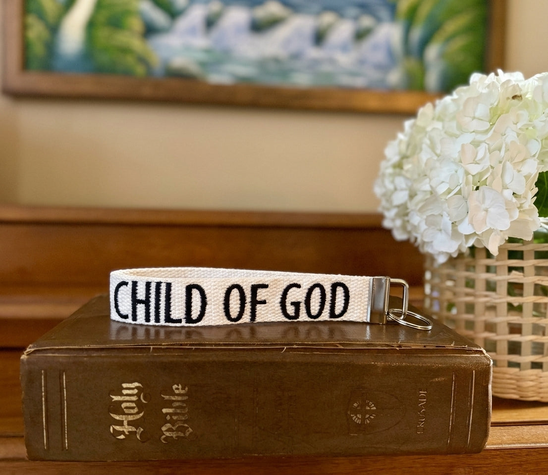 Child of God | Embroidered Cotton Keychain